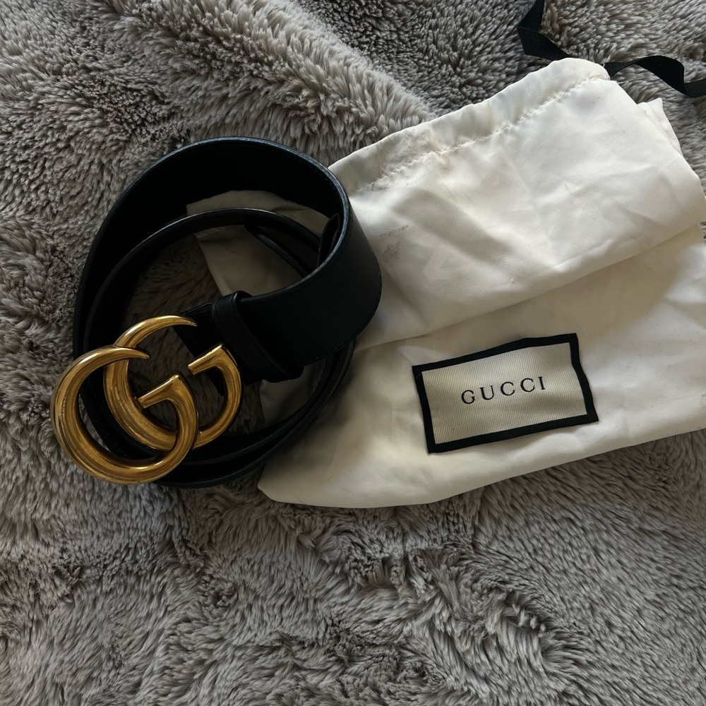 Gucci Leather belt with Double G buckle - Picture 4 of 7